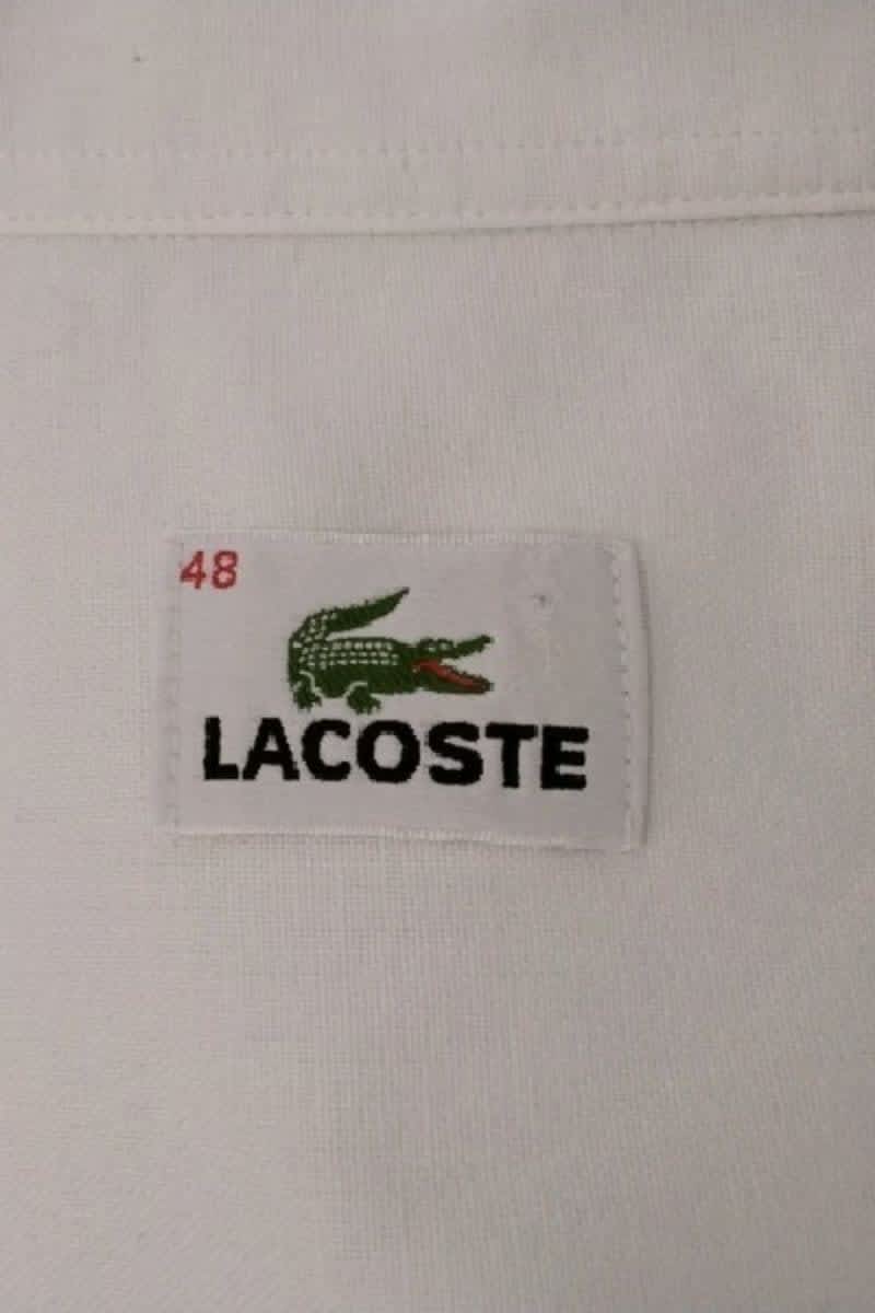 Chemise Lacoste Blanc en Coton