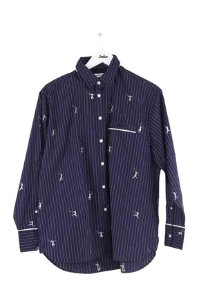 Chemise Lacoste Bleu en Coton, taille M - Seconde Main