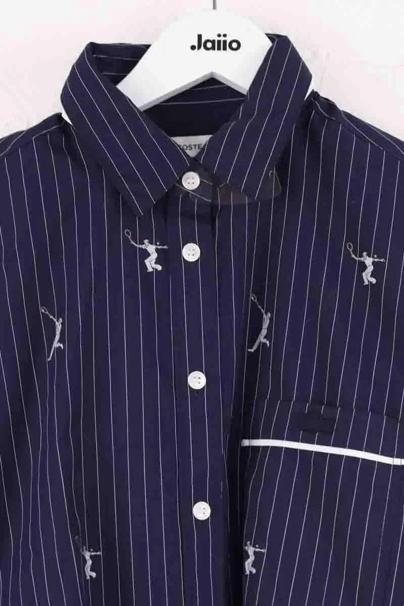Chemise Lacoste Bleu en Coton