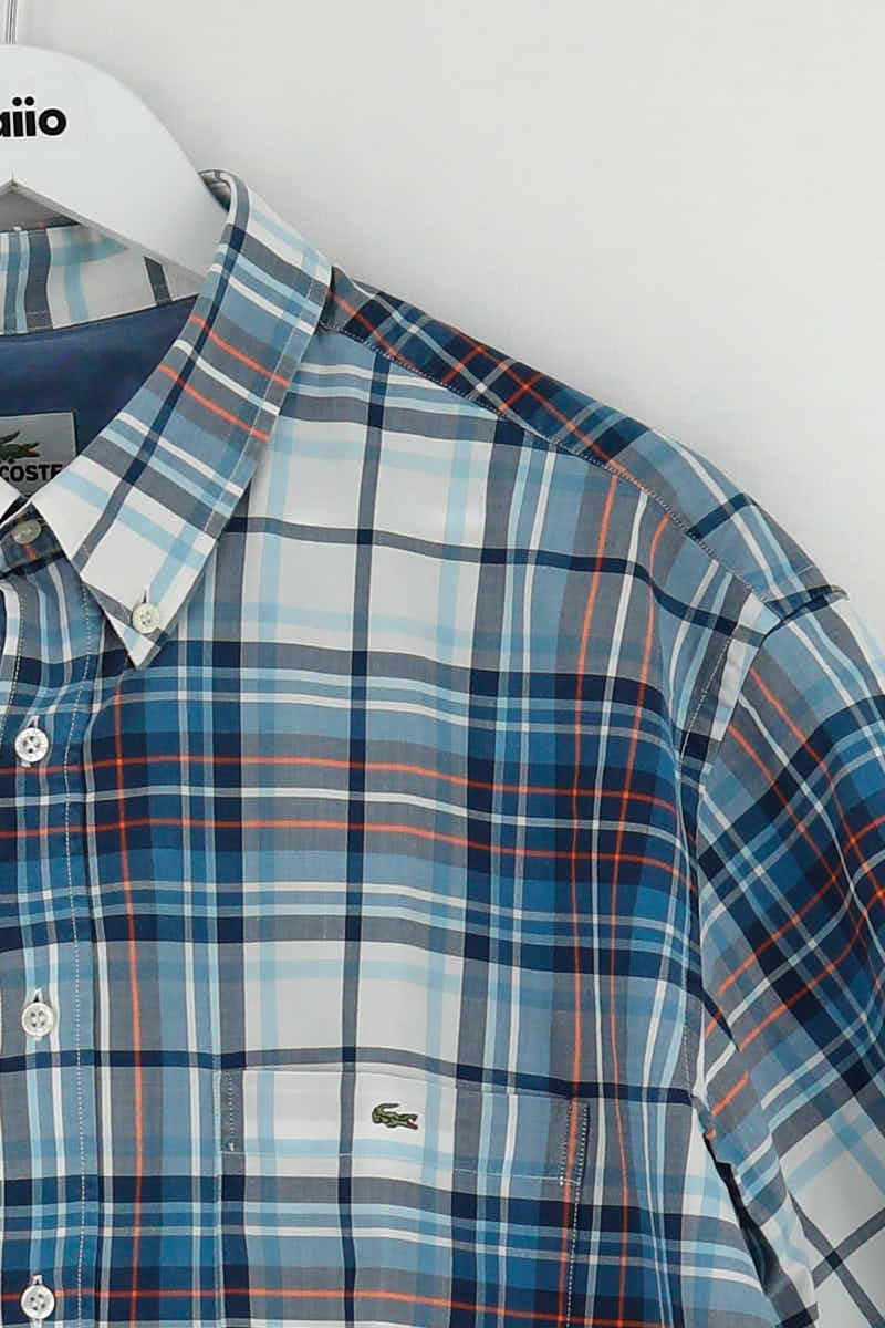 Chemise Lacoste Bleu en Coton