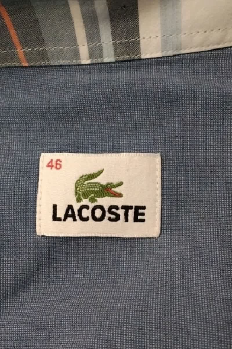 Chemise Lacoste Bleu en Coton
