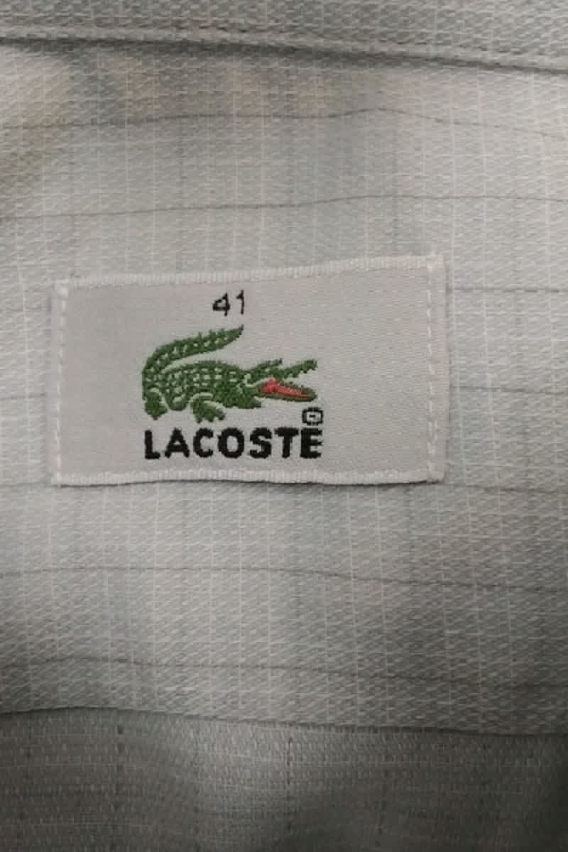 Chemise Lacoste Gris en Coton