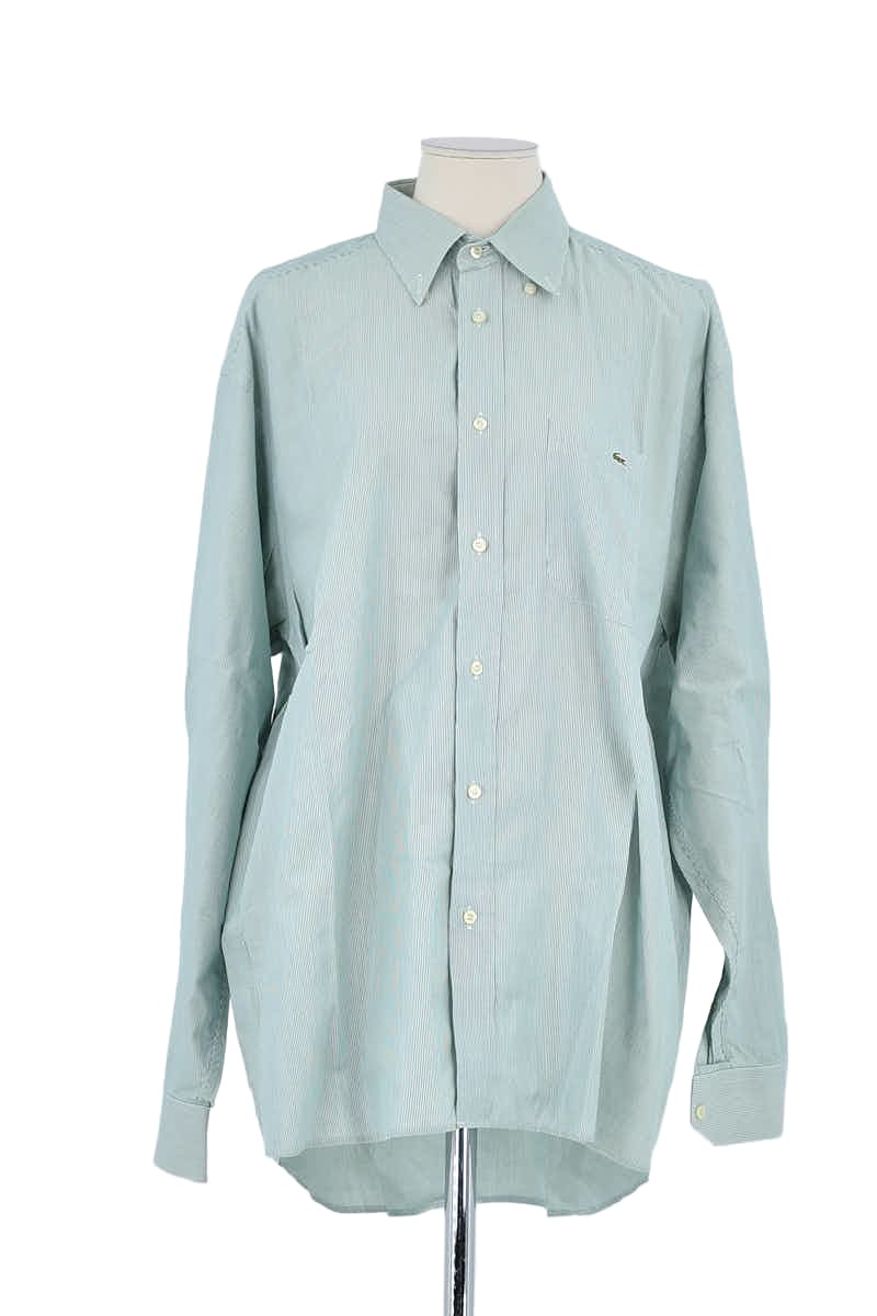 Chemise Lacoste Vert en Coton, taille L - Seconde Main