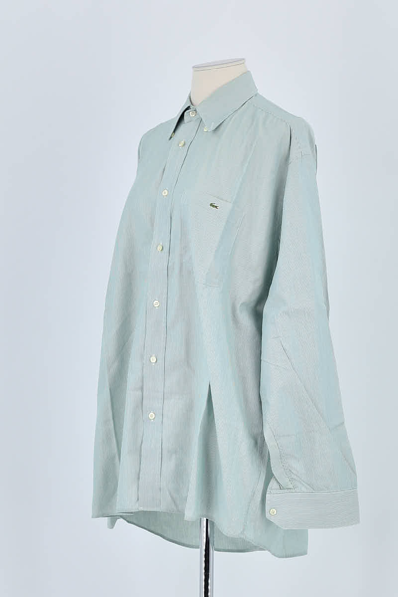 Chemise Lacoste Vert en Coton