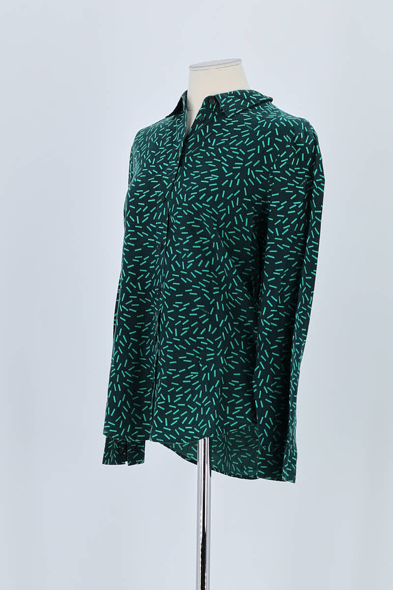Chemise Lacoste Vert en Coton