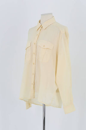 Chemise Laurence Bras Jaune en Coton