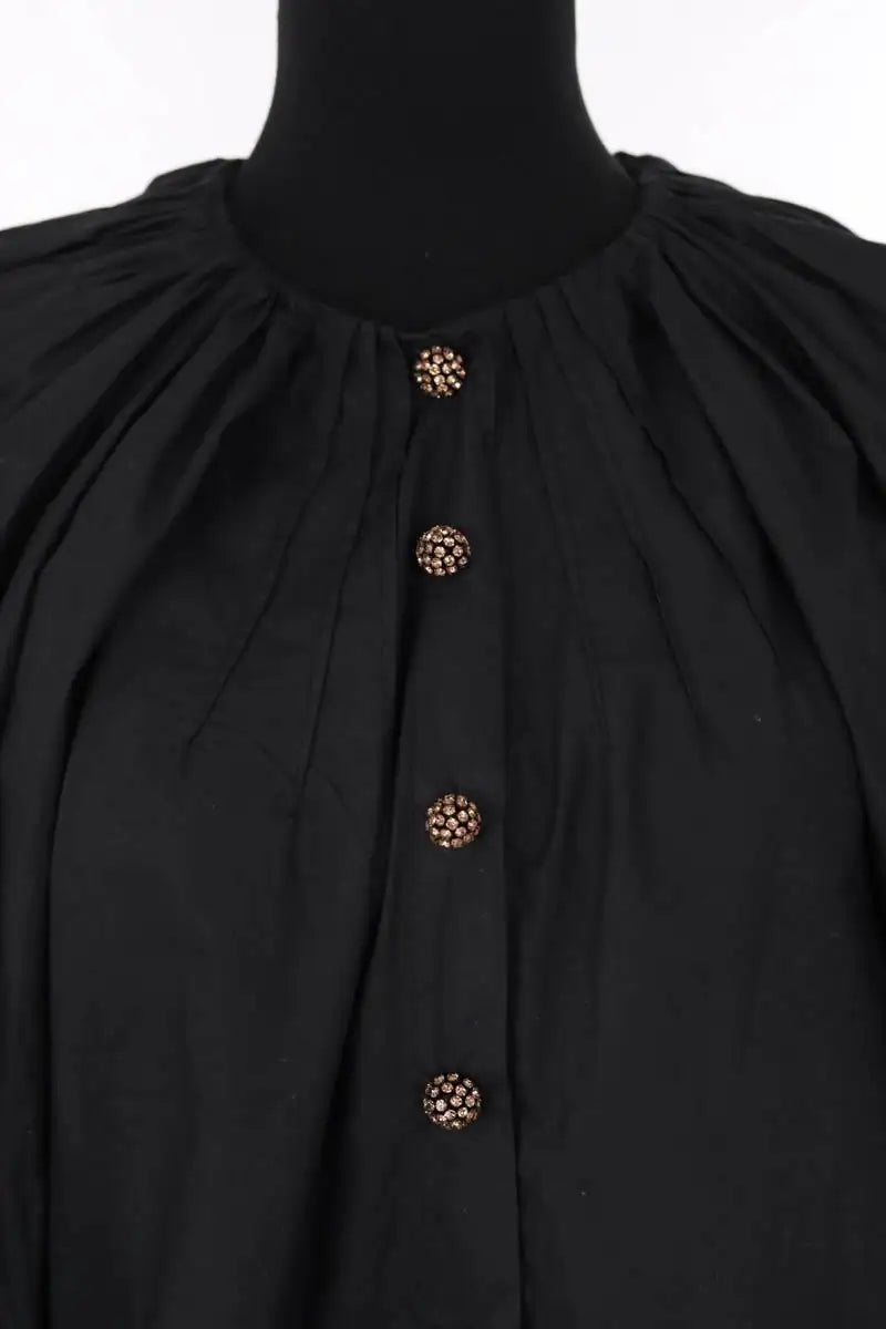 Chemise Laurence Bras Noir en Coton