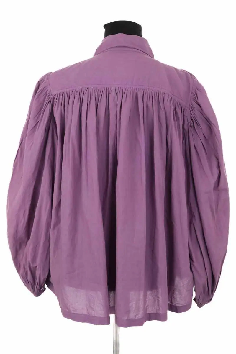 Chemise Laurence Bras Violet en Coton
