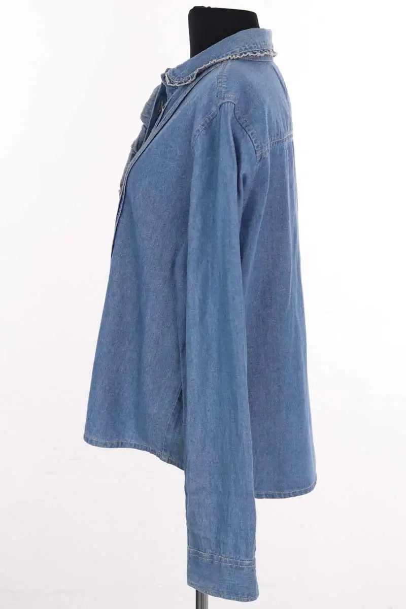 Chemise Leon & Harper Bleu en Coton