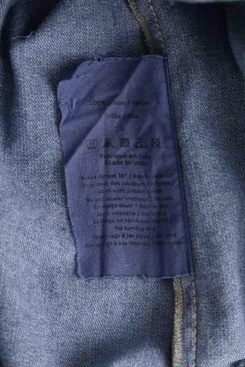 Chemise Leon & Harper Bleu en Coton