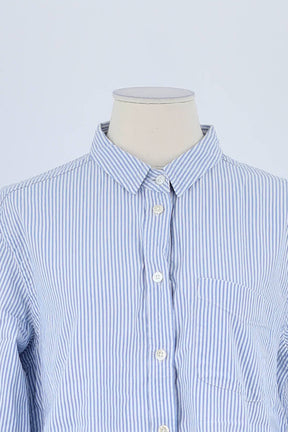 Chemise Leon & Harper Bleu en Coton