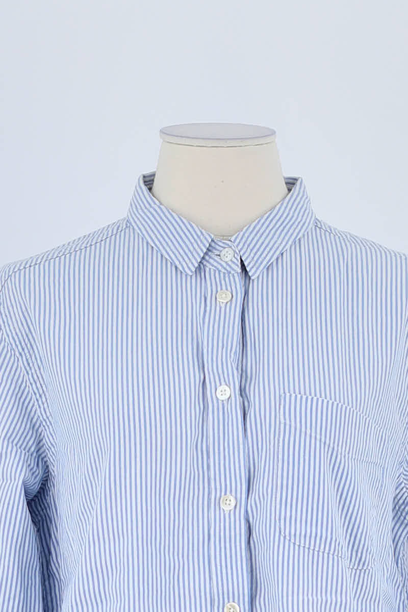 Chemise Leon & Harper Bleu en Coton