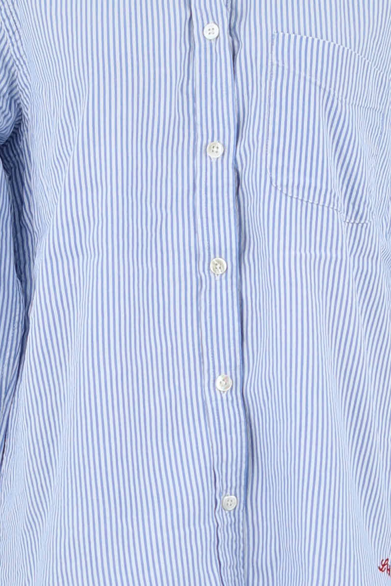 Chemise Leon & Harper Bleu en Coton