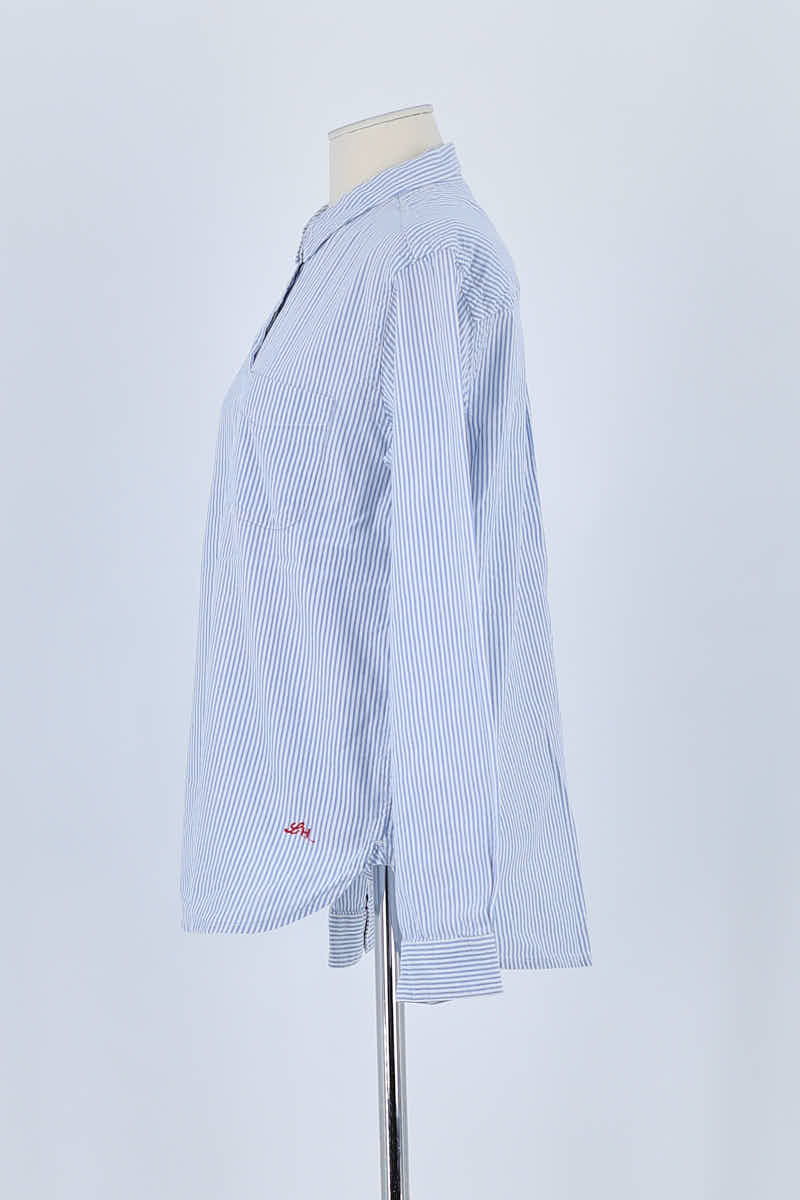Chemise Leon & Harper Bleu en Coton