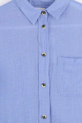 Chemise Leon & Harper Bleu en Coton
