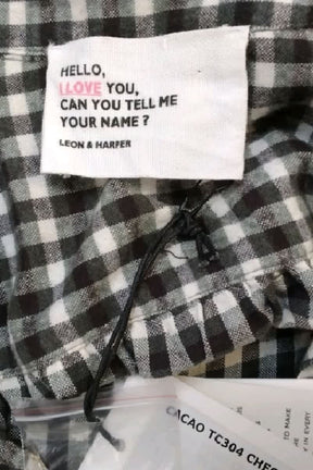 Chemise Leon & Harper Noir en Coton