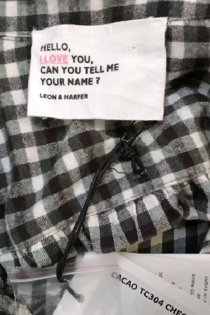 Chemise Leon & Harper Noir en Coton