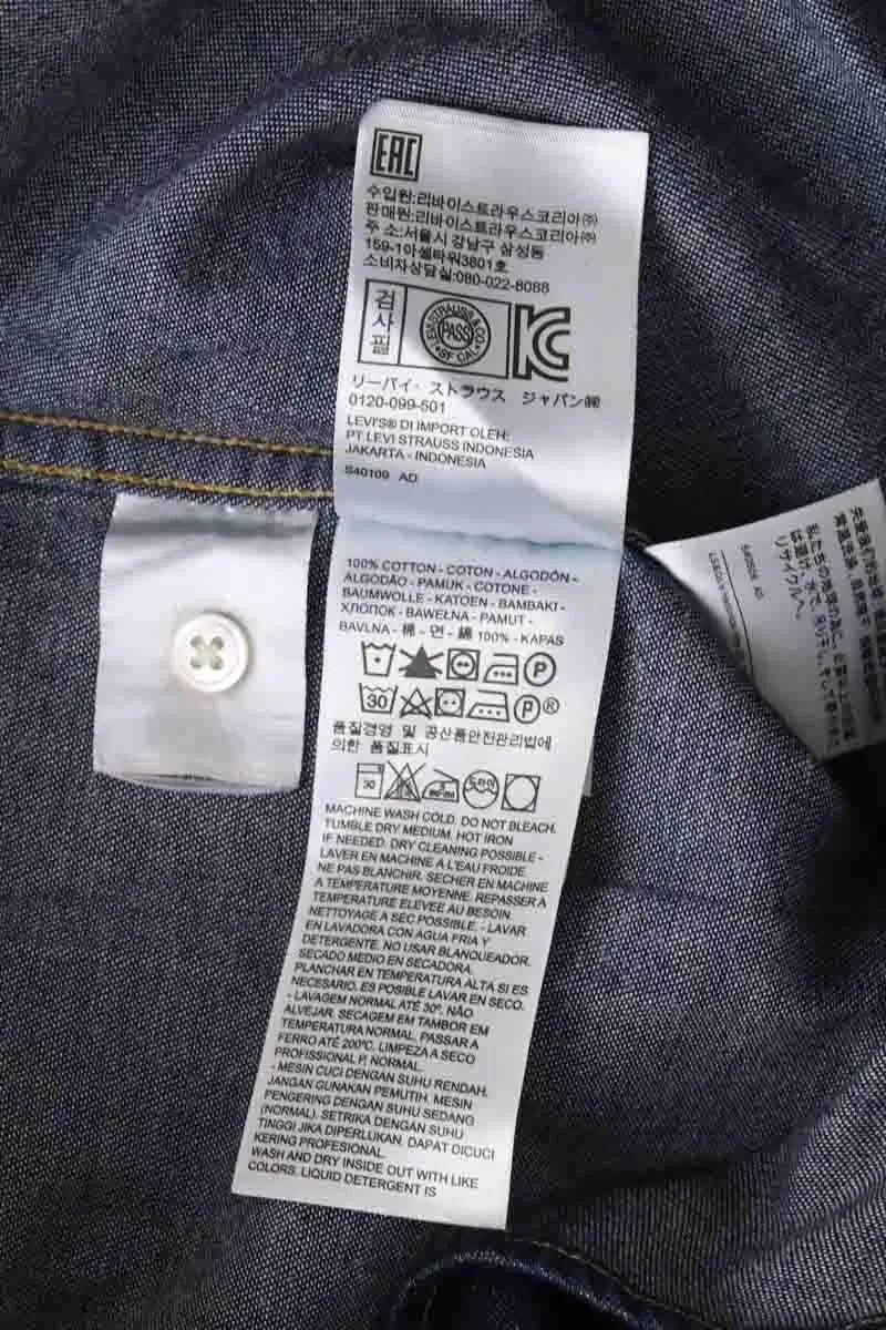 Chemise Levi's Bleu en Coton