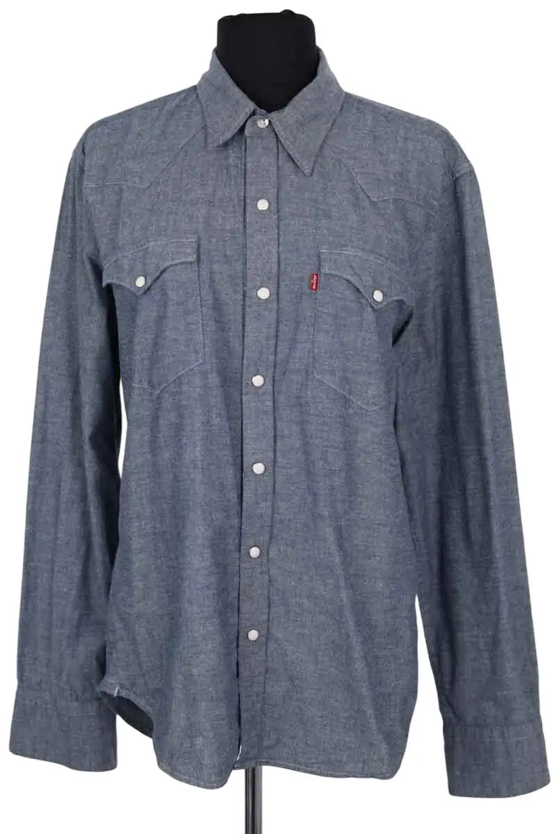 Chemise Levi's Gris en Coton, taille M - Seconde Main