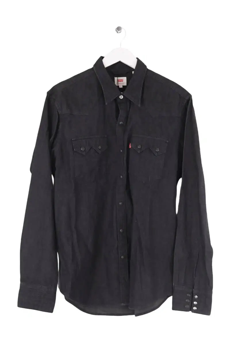 Chemise Levi's Noir en Coton, taille L - Seconde Main
