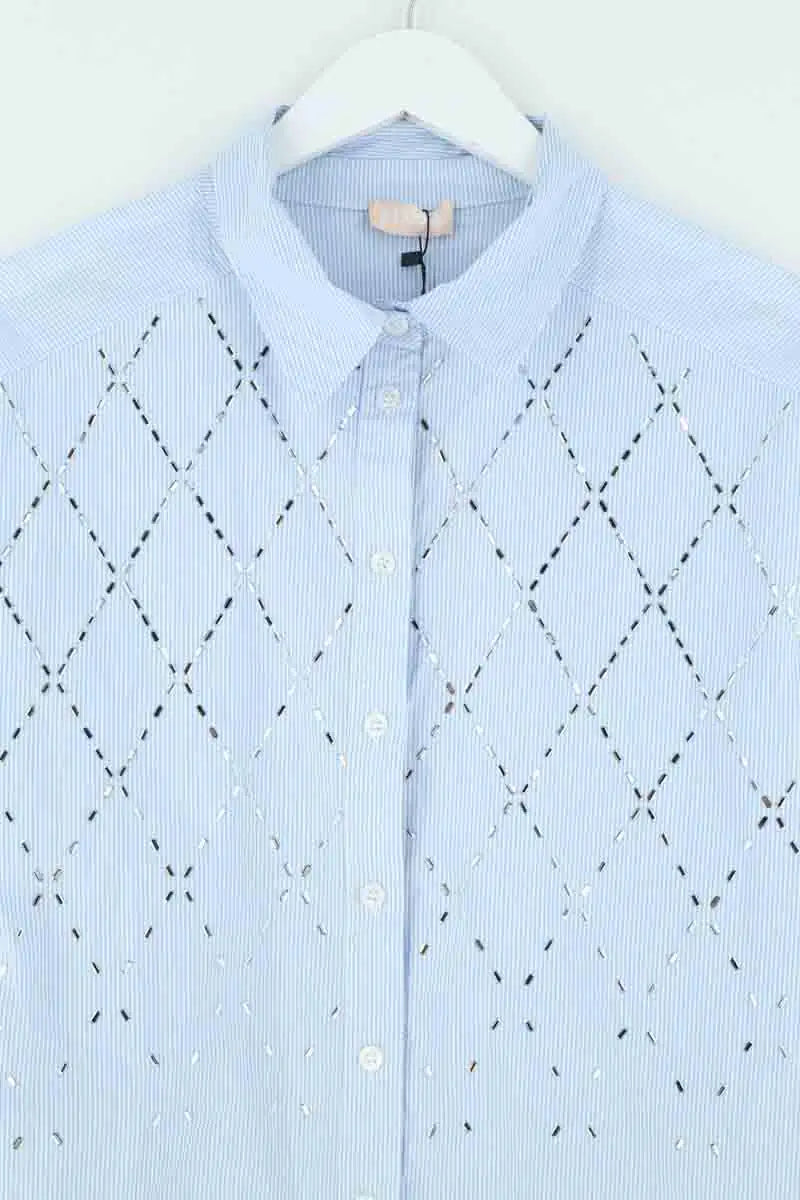 Chemise Liu Jo Bleu en Coton