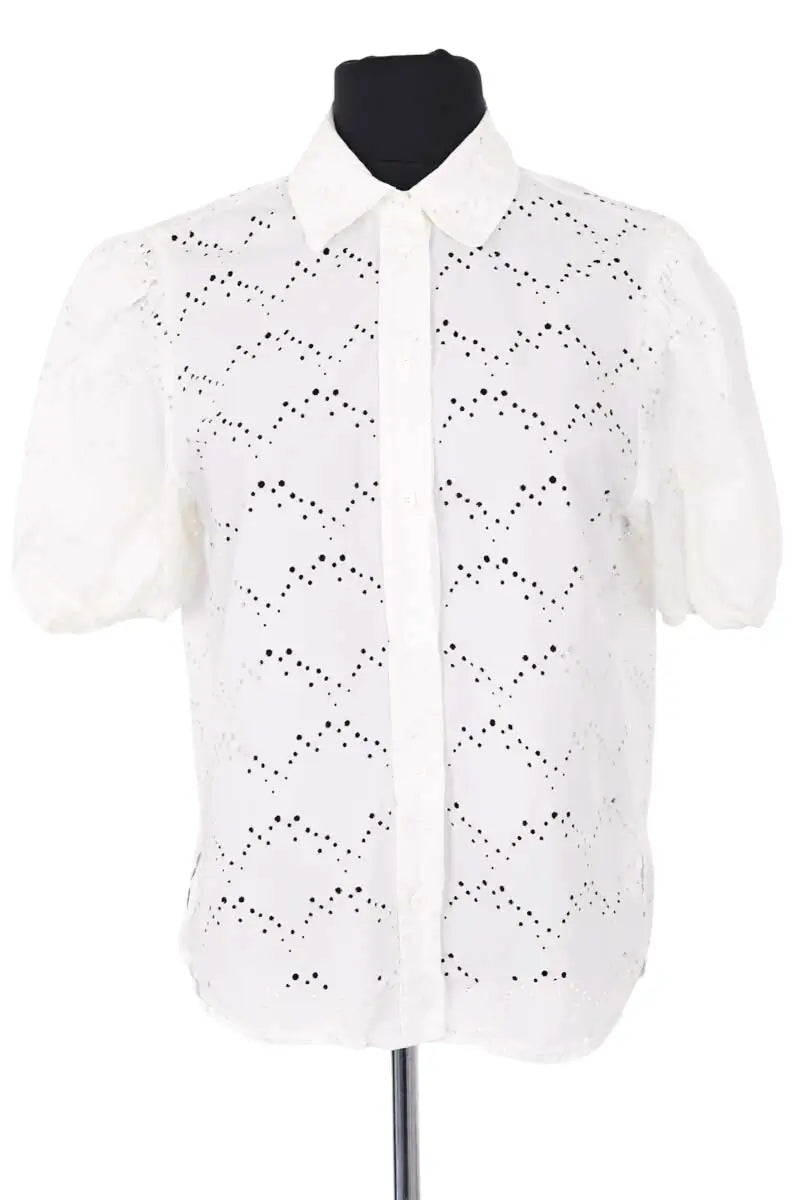Chemise Maje Blanc en Coton, taille S - Seconde Main
