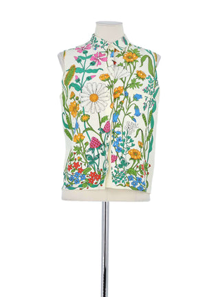 Chemise Maje Blanc en Lin, taille M - Seconde Main