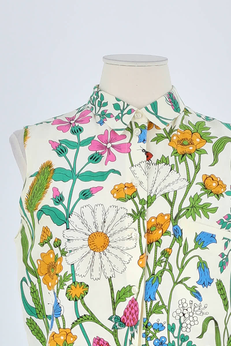 Chemise Maje Blanc en Lin