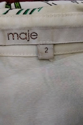 Chemise Maje Blanc en Lin