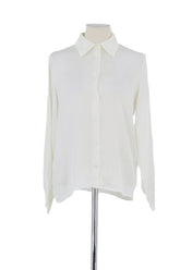 Chemise Maje Blanc en Soie, taille S - Seconde Main