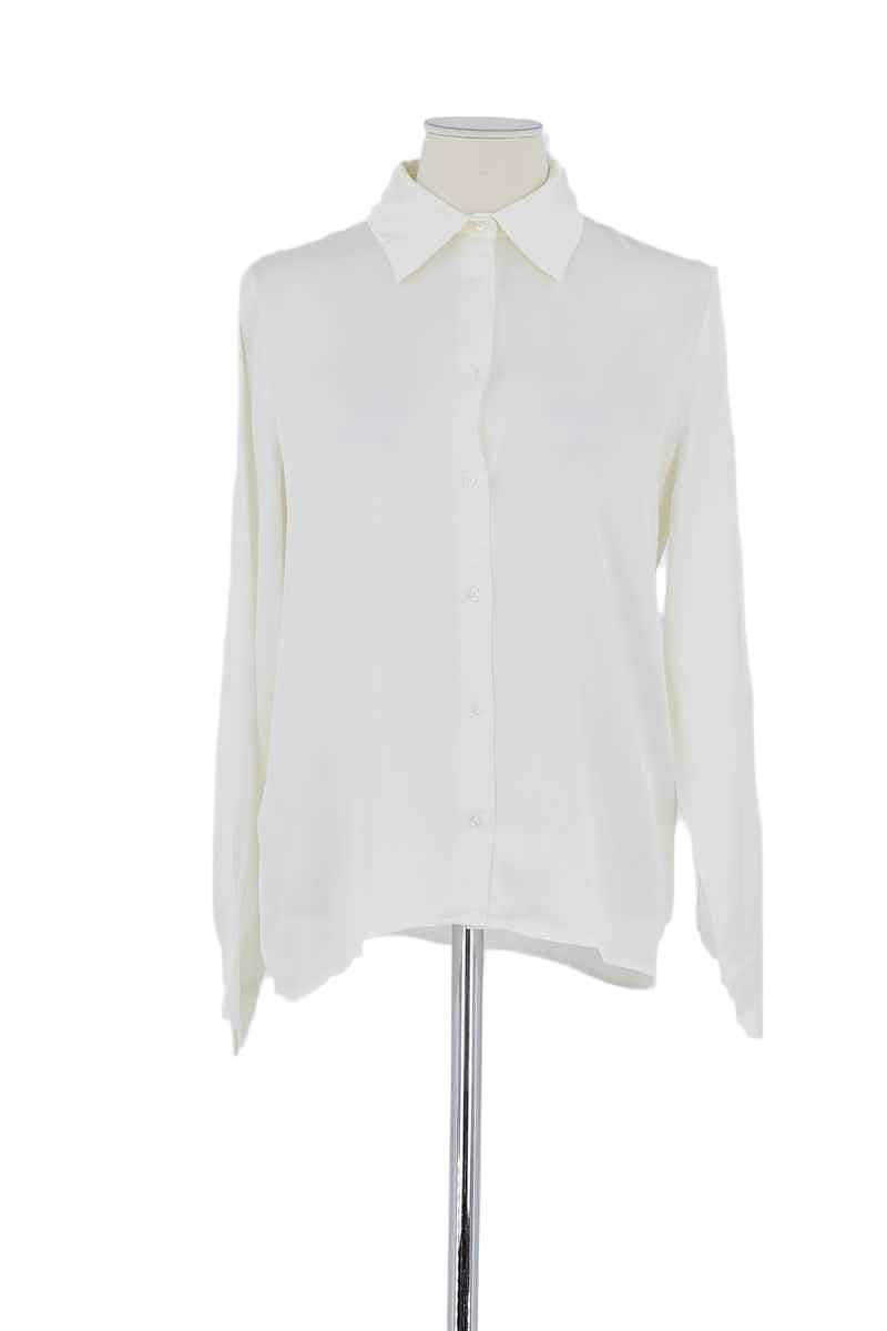 Chemise Maje Blanc en Soie, taille S - Seconde Main