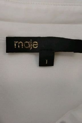 Chemise Maje Blanc en Soie