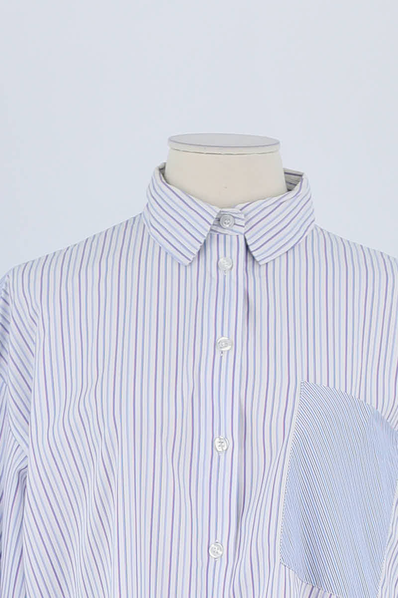 Chemise Maje Bleu en Coton