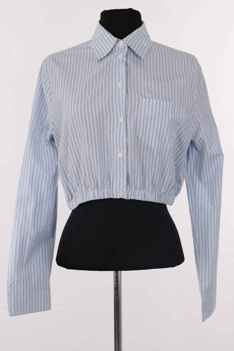 Chemise Maje Bleu en Coton, taille S - Seconde Main