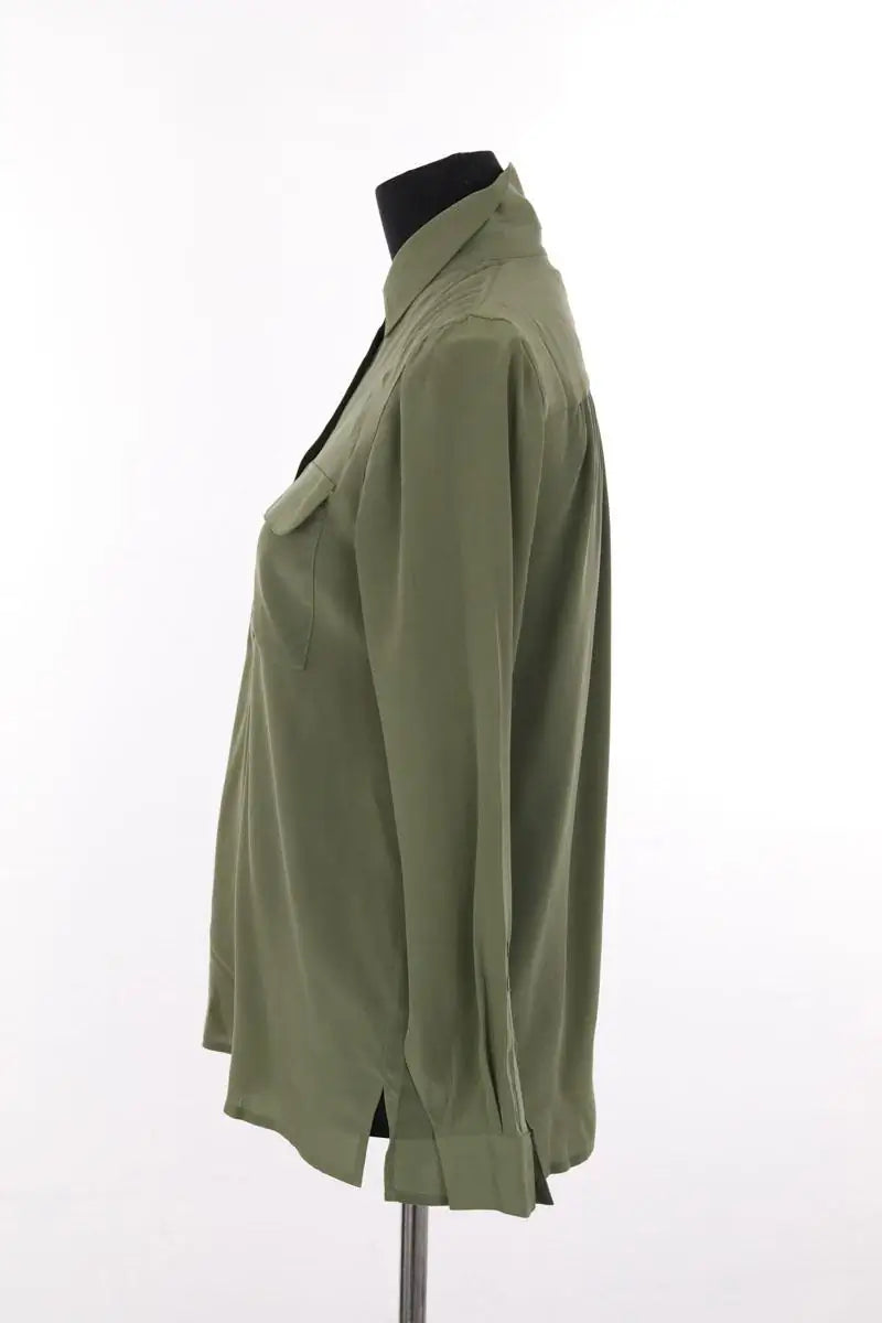 Chemise Maje Kaki en Soie