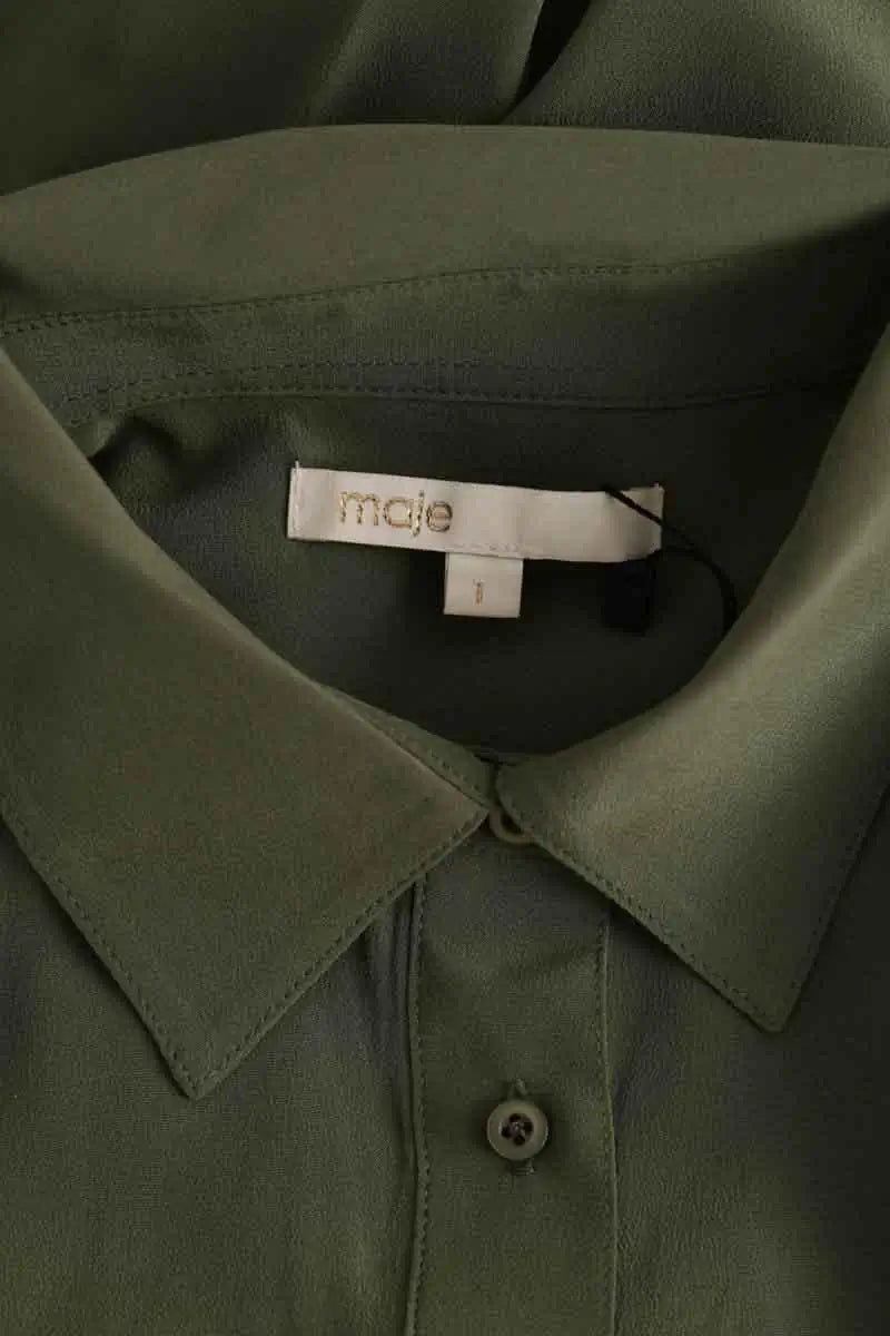 Chemise Maje Kaki en Soie