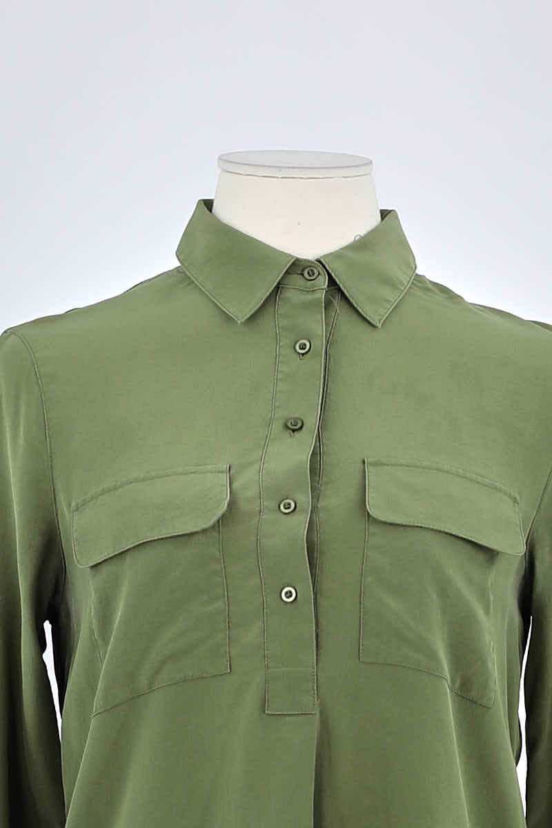 Chemise Maje Kaki en Soie