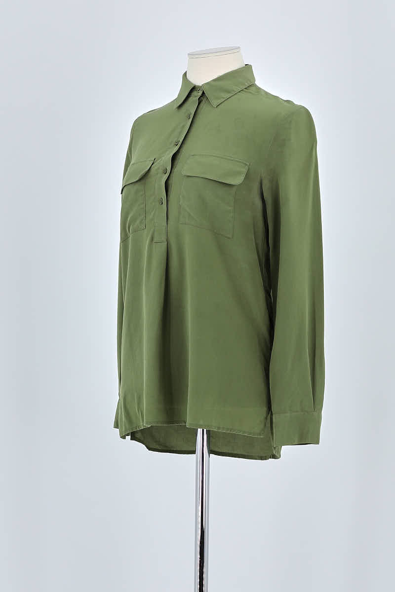 Chemise Maje Kaki en Soie