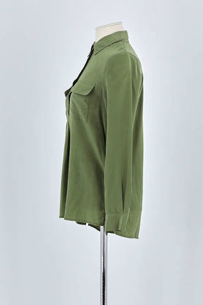 Chemise Maje Kaki en Soie