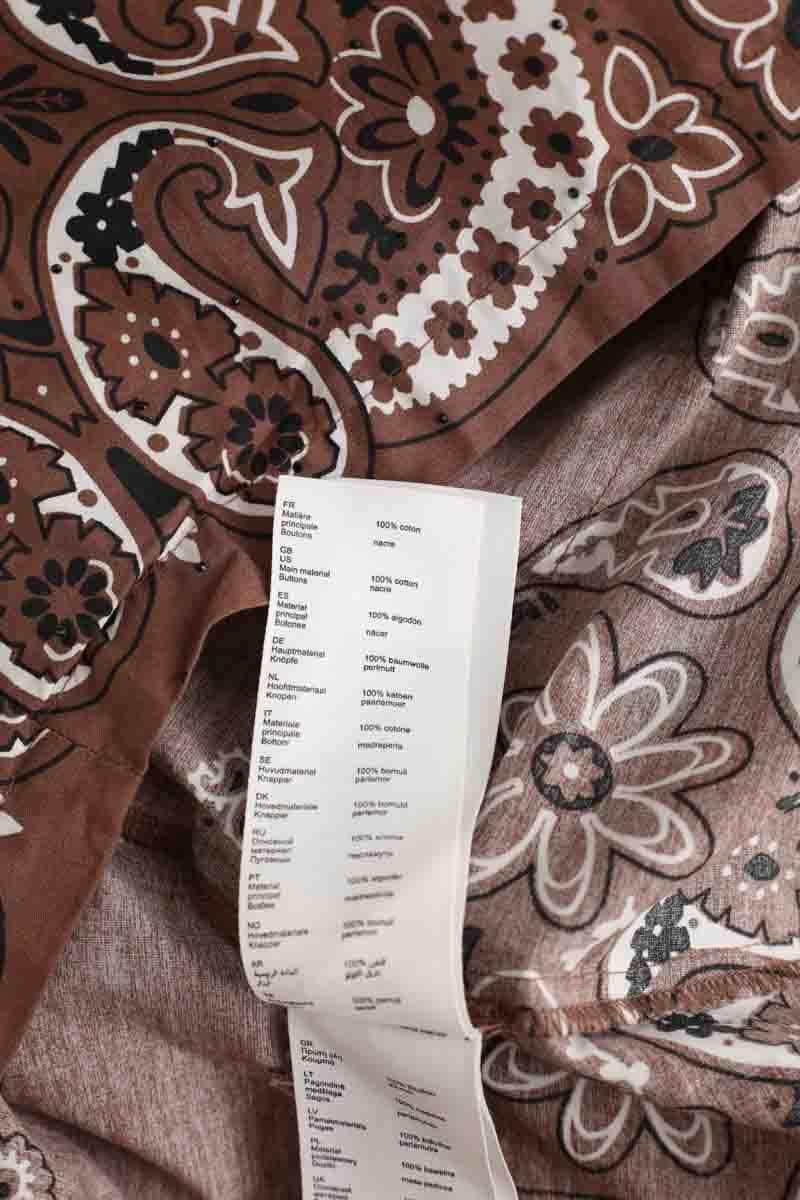 Chemise Maje Marron en Coton