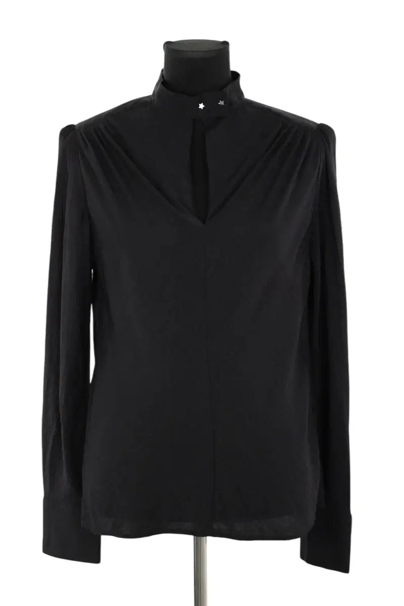 Chemise Maje Noir en Polyamide, taille S - Seconde Main