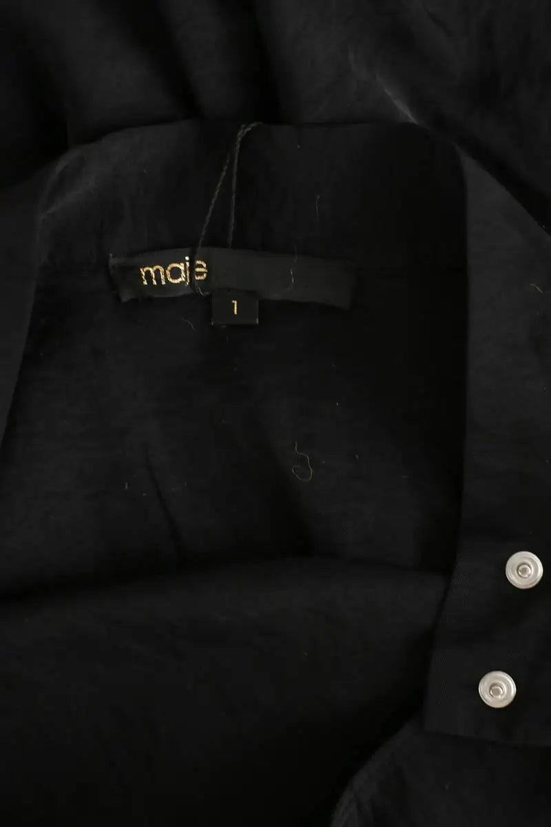 Chemise Maje Noir en Polyamide
