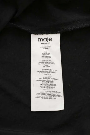 Chemise Maje Noir en Polyamide