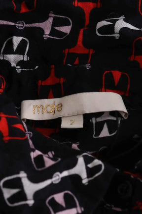 Chemise Maje Noir en Viscose