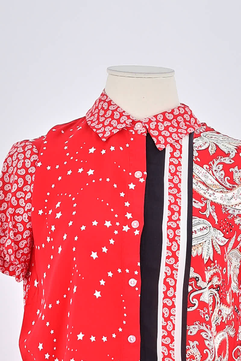 Chemise Maje Rouge en Viscose