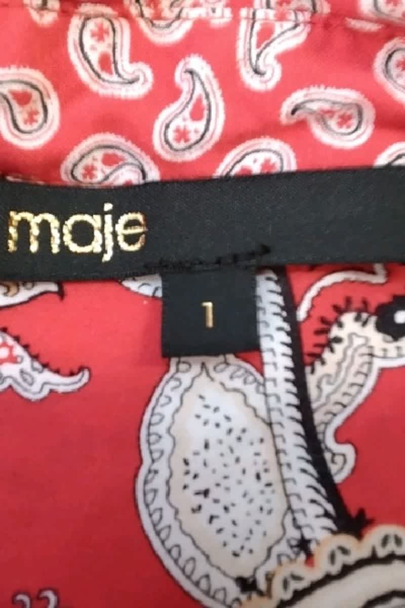 Chemise Maje Rouge en Viscose