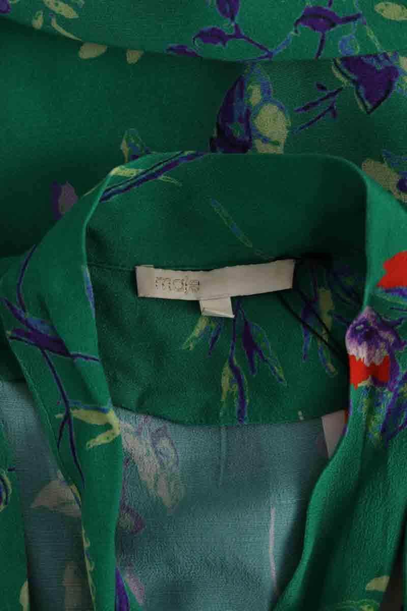 Chemise Maje Vert en Viscose
