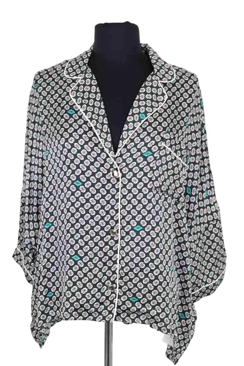 Chemise Maje Vert en Viscose, taille S - Seconde Main