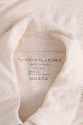 Chemise Majestic Filatures Beige en Lin