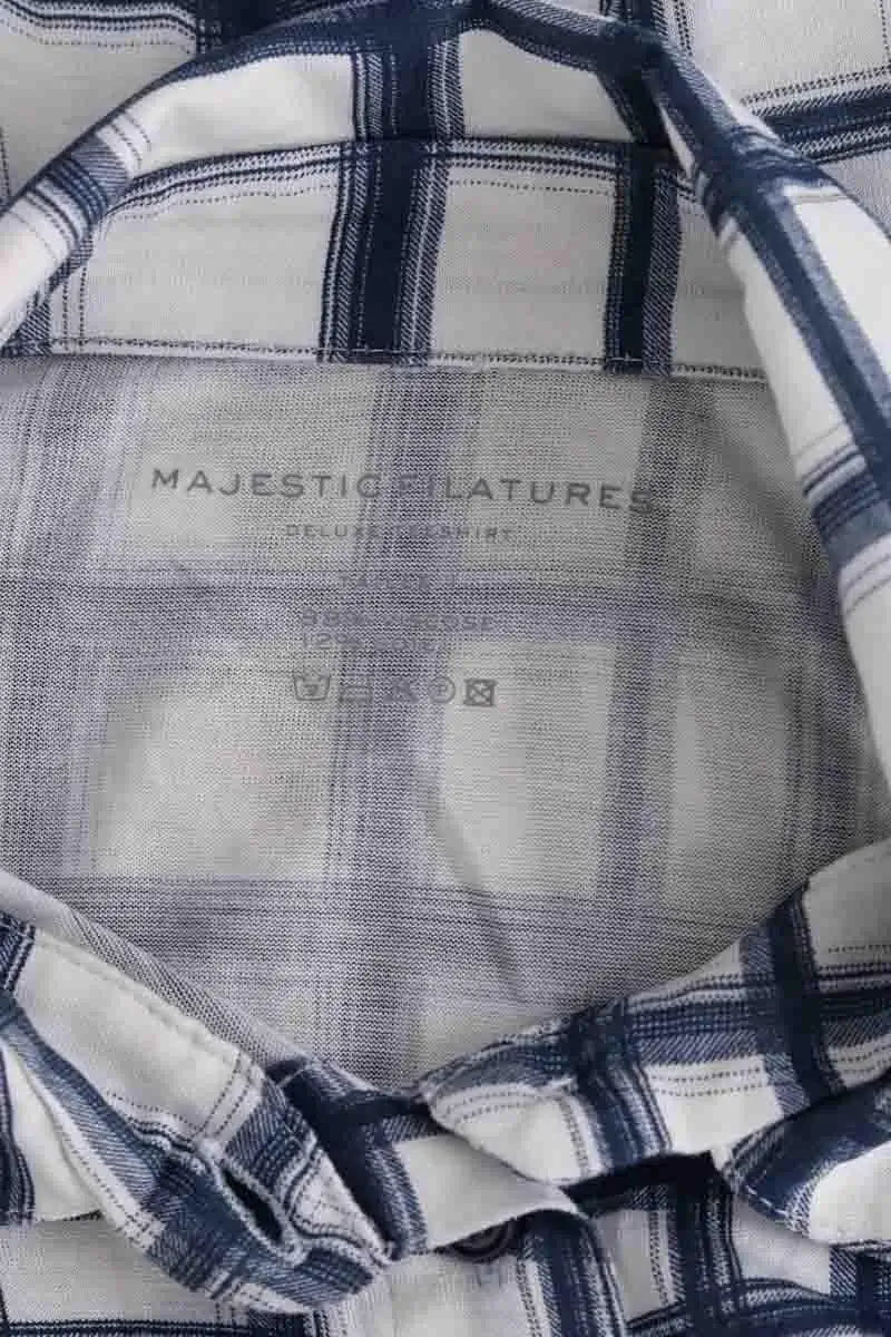 Chemise Majestic Filatures Blanc en Viscose